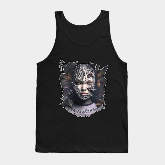 Chic Chill: The Balaclava Mask T-Shirt Tank Top by Phantom Troupe